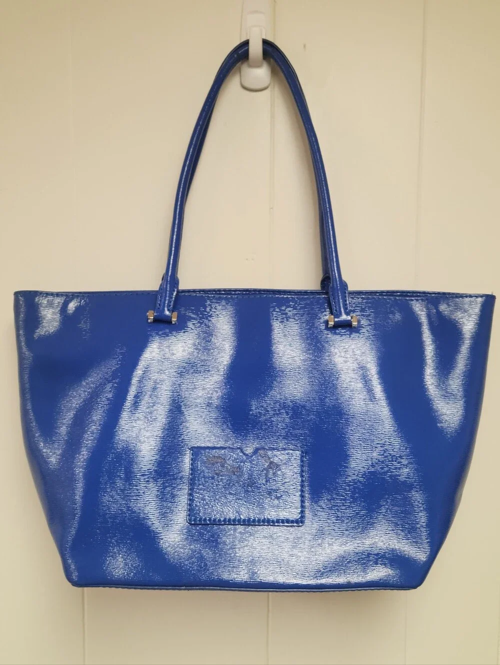 Kate Spade Patent Royal Blue Tote with Double Handles